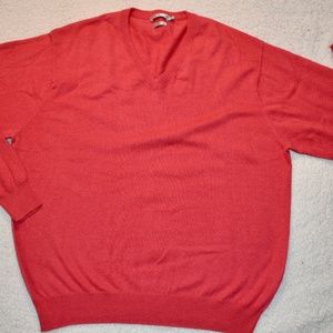 Mens Peter Millar Cotton/Cashmere Sweater Pink XL
